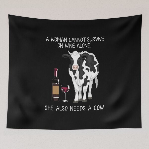 Item preview, Funny Cow and wine  designed and sold by TeeDoozy.