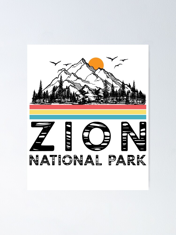 Vintage Retro Zion National Park Utah Mountain T Shirt Vintage Retro Zion National Park Utah Mountain T Shirt