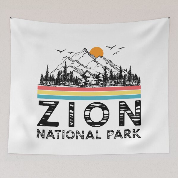 Item preview, Vintage Zion National Park Retro Utah Mountain T-Shirt designed and sold by mrsmitful.