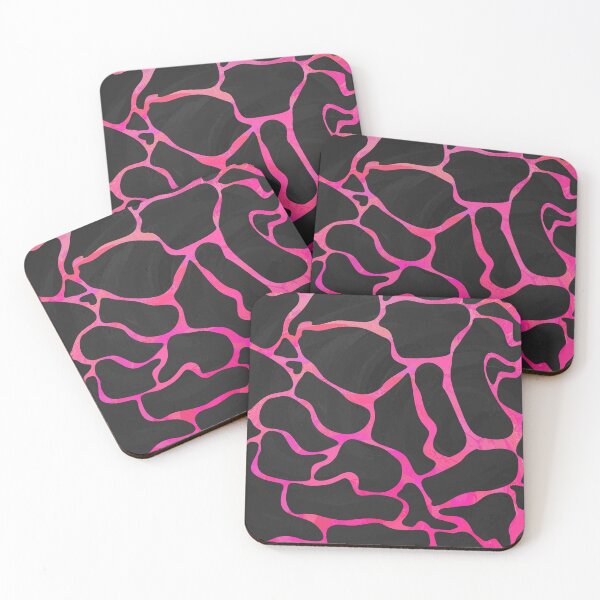 Item preview, Giraffe Hot Pink and Black Print designed and sold by ImagineThatNYC.