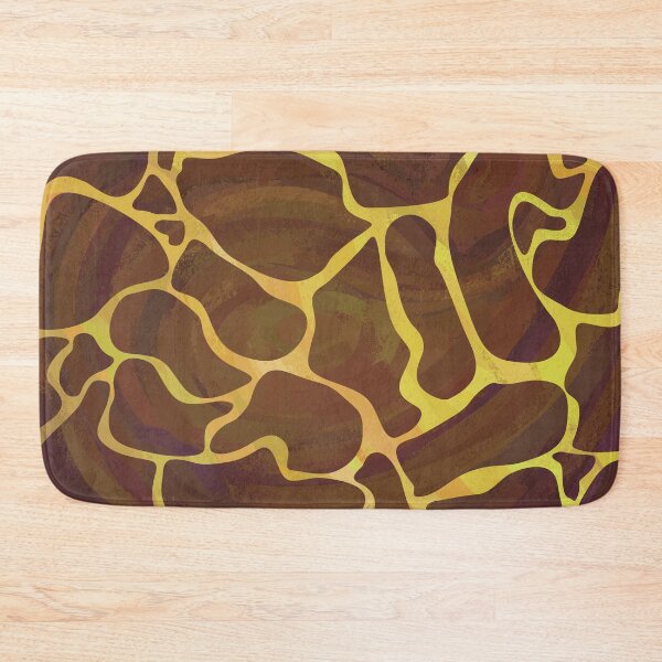 Item preview, Giraffe Brown and Yellow Print designed and sold by ImagineThatNYC.