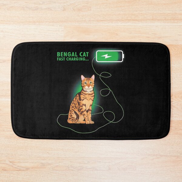 Item preview, Funny Bengal Cat Fast Charging  designed and sold by TeeDoozy.