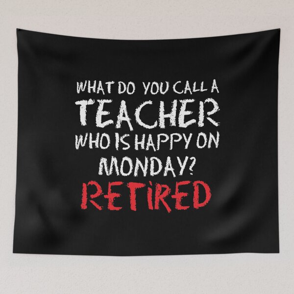 Item preview, Happy On Monday Retired Teacher Retirement Gift designed and sold by haselshirt.