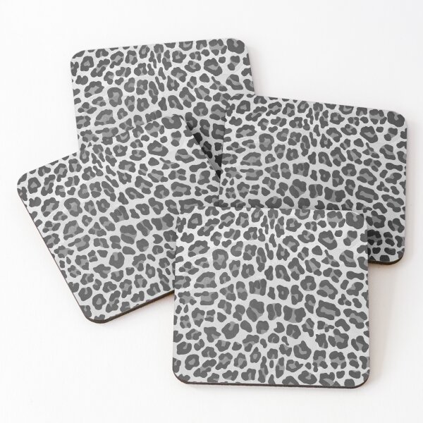 Item preview, Leopard Gray and Light Gray Print designed and sold by ImagineThatNYC.