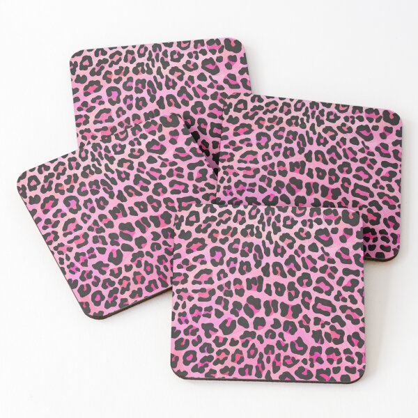 Item preview, Leopard Black and Hot Pink Print designed and sold by ImagineThatNYC.