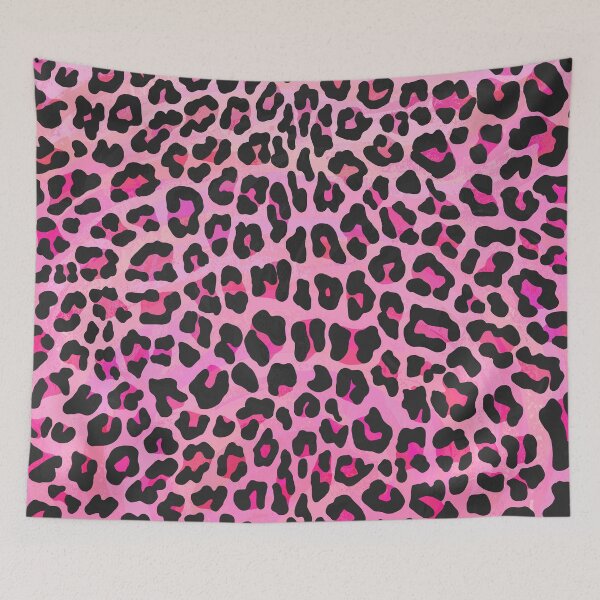 Item preview, Leopard Black and Hot Pink Print designed and sold by ImagineThatNYC.