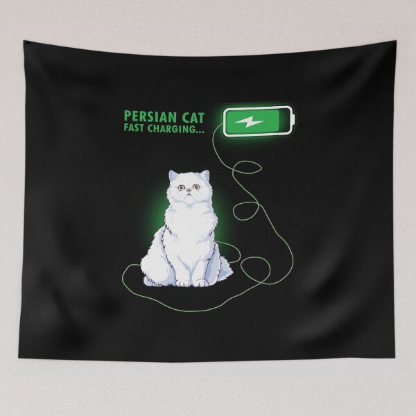 Item preview, Funny Persian Cat Fast Charging  designed and sold by TeeDoozy.