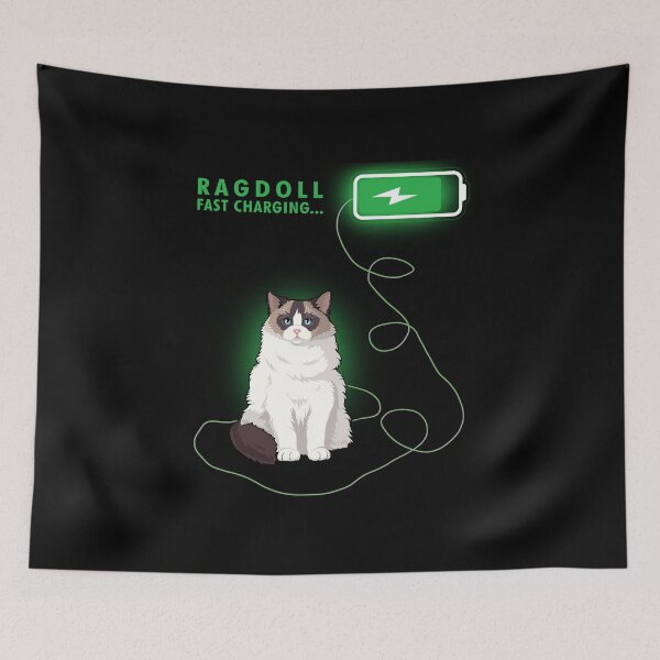 Item preview, Funny Ragdoll Cat Fast Charging  designed and sold by TeeDoozy.