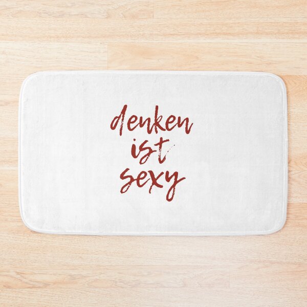 Artikelvorschau, „denken ist sexy“ in roter Schrift entworfen und verkauft von kierkegaard.