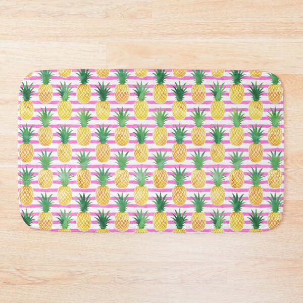 Item preview, Pineapples - pink stripes  designed and sold by littlearrow.