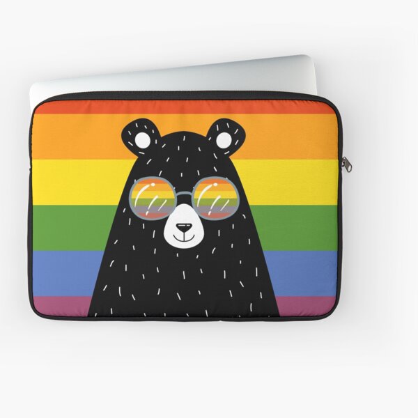 Item preview, Gay Pride Bear In Sunglasses With Rainbow Flag designed and sold by Ricaso.