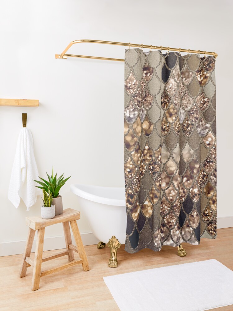 LV Louis Vuitton Diamond Bathroom Set Decoration Shower Curtain