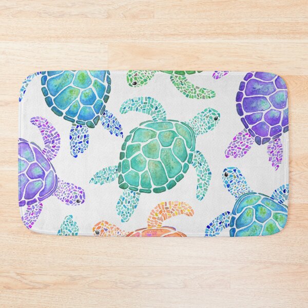Item preview, Turtle pattern (colour) designed and sold by ellenshawdesign.