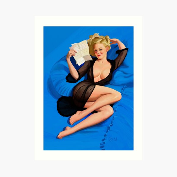 Vintage pin up - Am I too good to be true? Art Print