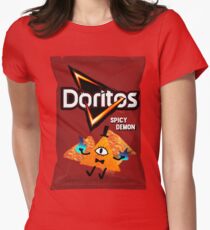 Bill Cipher Dämon Doritos Tailliertes T-Shirt für Frauen