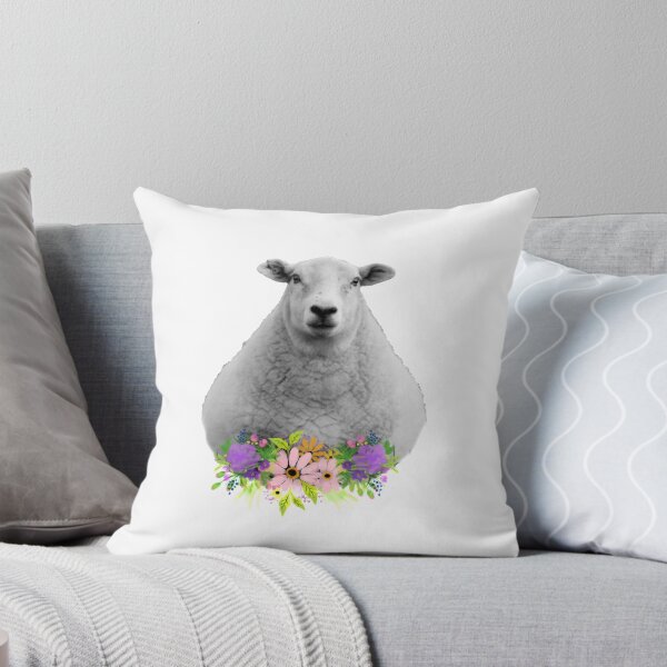 Item preview, Floral Sheep in Field designed and sold by tribbledesign.