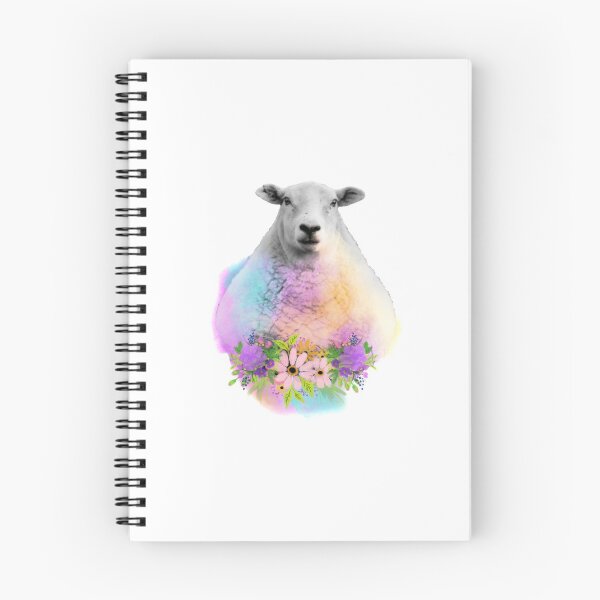 Item preview, Watercolor Floral Sheep in Field designed and sold by tribbledesign.