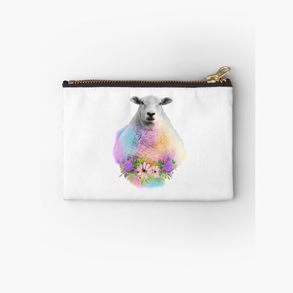 Item preview, Watercolor Floral Sheep in Field designed and sold by tribbledesign.
