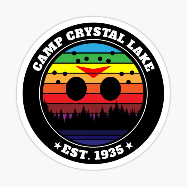 Item preview, Camp Crystal Lake Vintage Style Sticker designed and sold by BrobocopPrime.