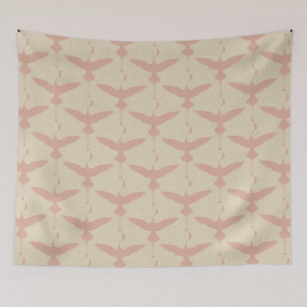 Item preview, Flamingo Silhouettes on Linen designed and sold by studioxtine.