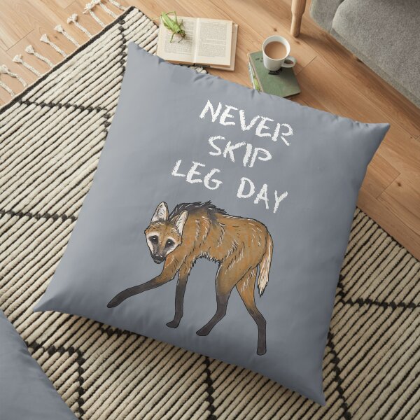 Maned wolf - Animal series Floor Pillow