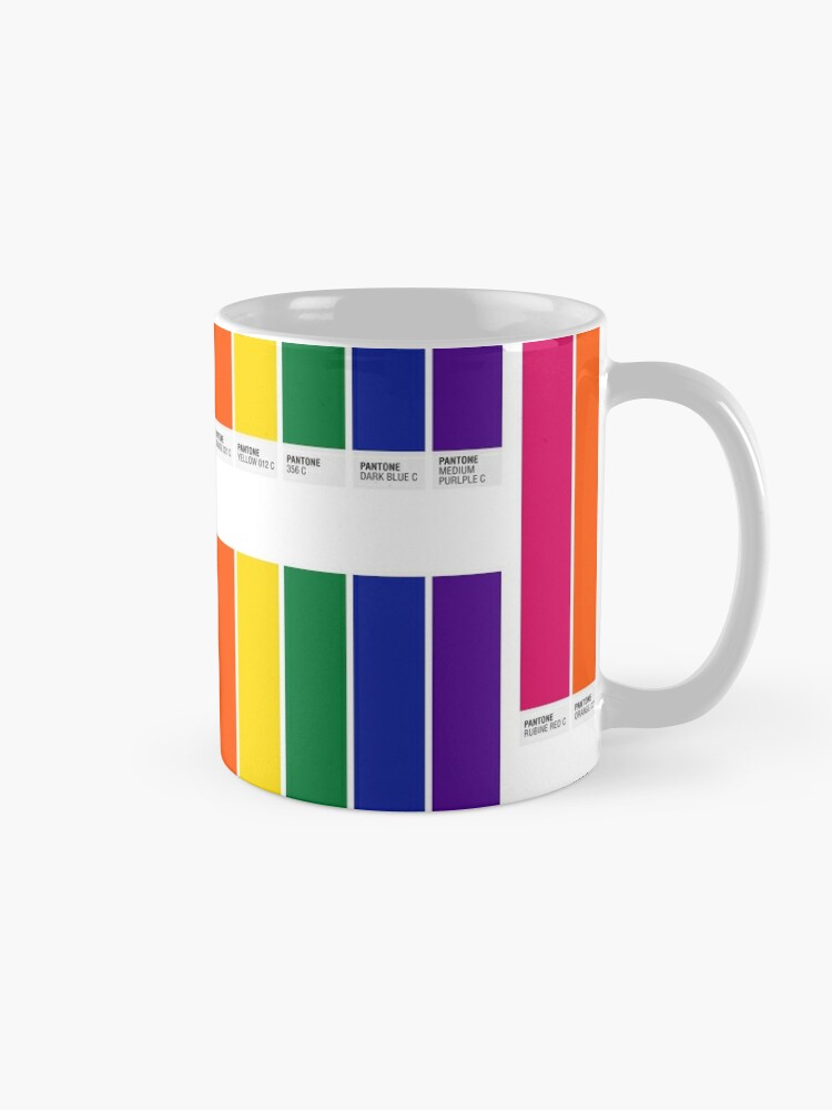 Pantone Pride Flag Coffee Mug by BlackBones