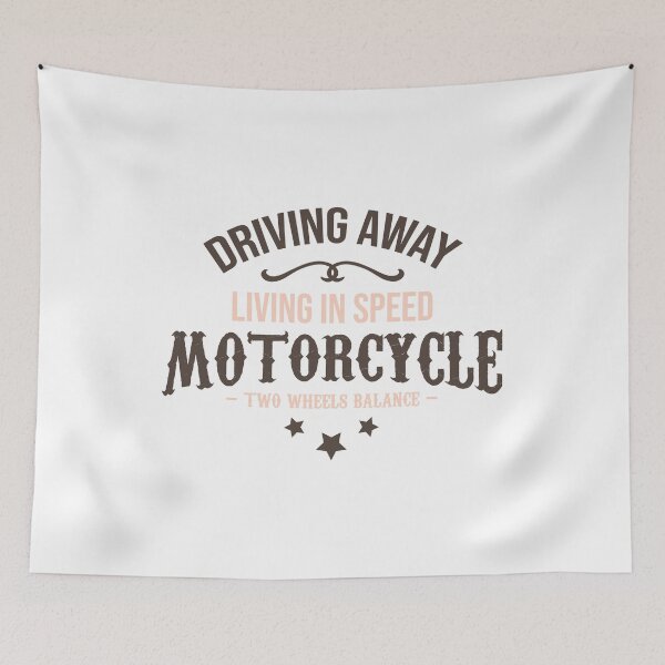 Item preview, Driving away Living in speed Motorcycle two wheels balance designed and sold by SVDesignatVasil.