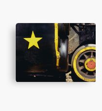 Cause out on the edge of darkness, there rides a peace train Canvas Print