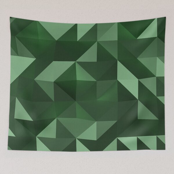 Item preview, Green polygonal design designed and sold by Zos Design.