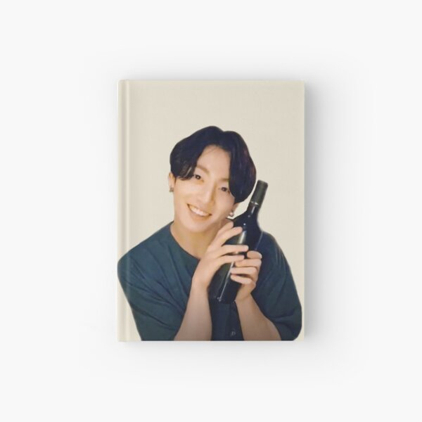 BTS JUNGKOOK WINE MEME Hardcover Journal