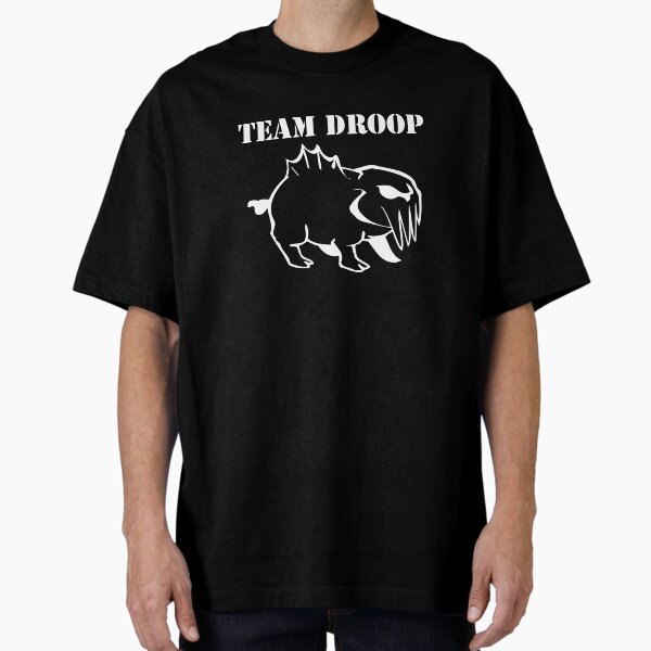 Team DROOP White Oversized T-Shirt