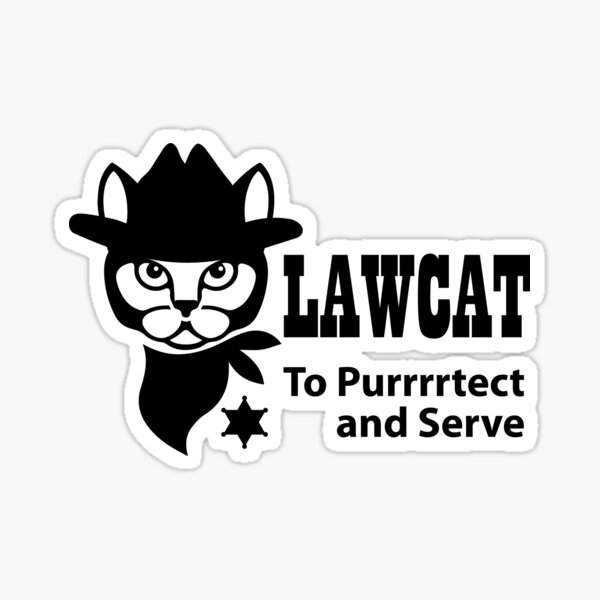 LawCat Sticker