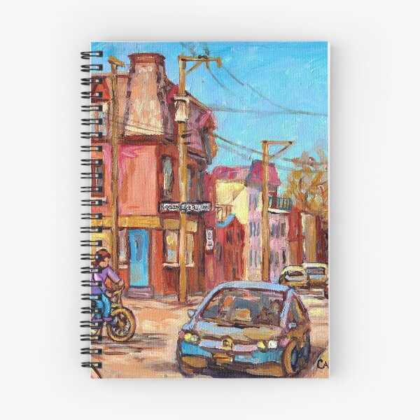 Item preview, CORNERSTORE PAINTINGS DEBULLION AND NAPOLEON PLATEAU MONTREAL STREETSCENES C SPANDAU QUEBEC ARTIST designed and sold by Carole  Spandau.