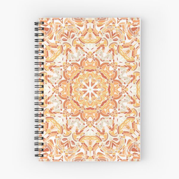 Item preview, Orange and Apricot Floral Mandala designed and sold by Kelly Dietrich Mandala & Fractal Art.