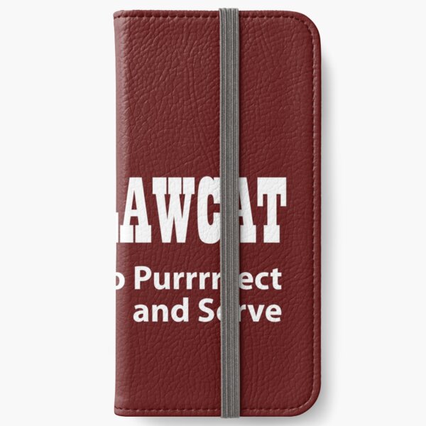 LawCat White iPhone Wallet