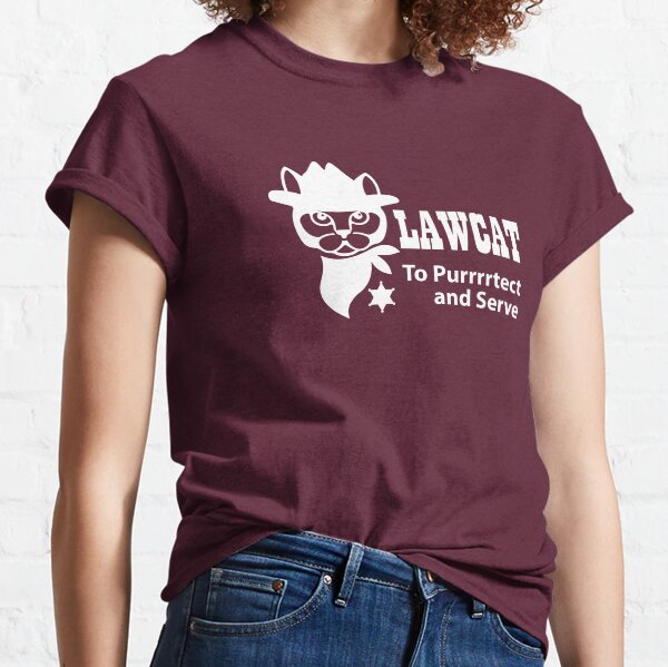 LawCat White Classic T-Shirt