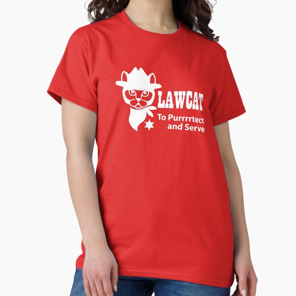 LawCat White Classic T-Shirt
