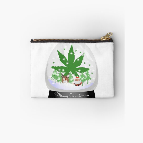 Item preview, Merry Christmas Marijuana Snow Globe designed and sold by MarijuanaTshirt.