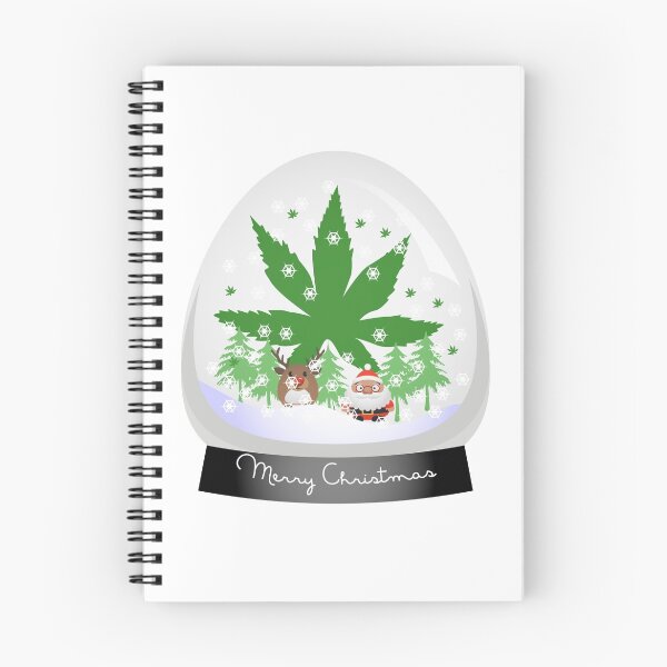 Item preview, Merry Christmas Marijuana Snow Globe designed and sold by MarijuanaTshirt.