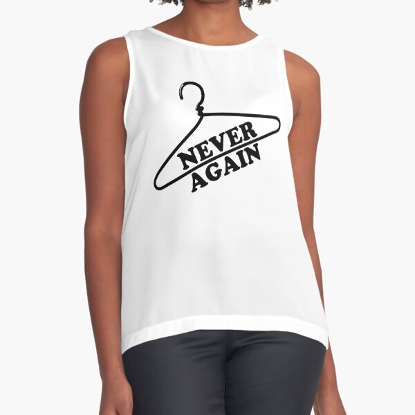 Item preview, Never Again Coat Hanger Pro Choice designed and sold by saltyfoxprints.