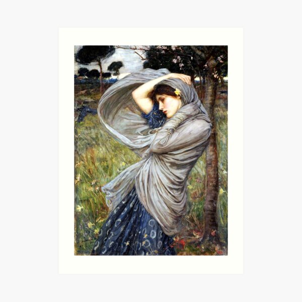 Boreas - John William Waterhouse Art Print