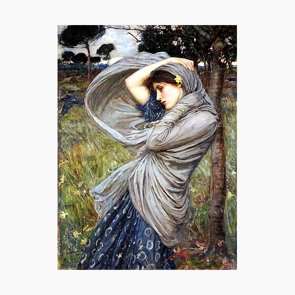 Item preview, Boreas - John William Waterhouse designed and sold by forgottenbeauty.