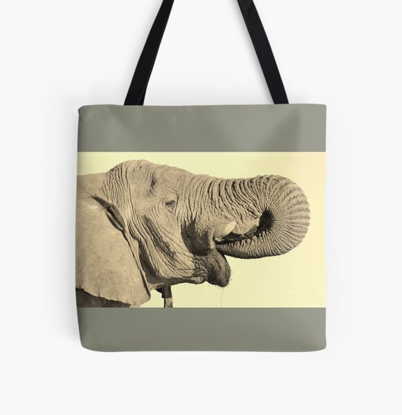 Texture Of Elephant Skin. African Tote Bag