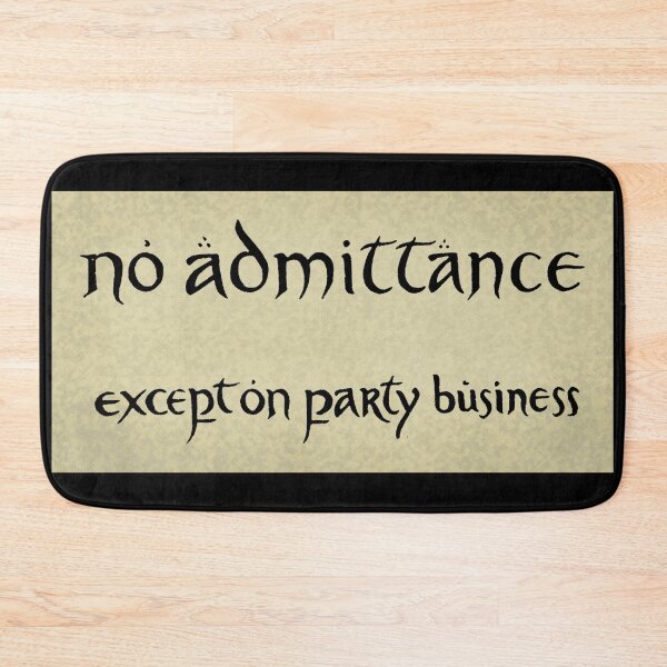 Item preview, no admittance designed and sold by Paige Thulin.