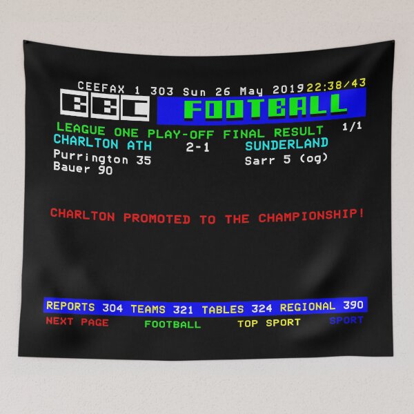 Item preview, Charlton Play Off Final 2019 CEEFAX designed and sold by boxoflyrics.