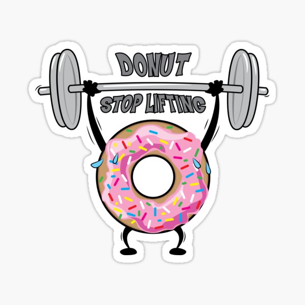 Item preview, Donut Weight Lifter designed and sold by ArtisticBulldog.