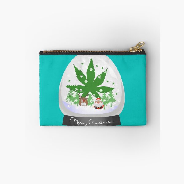 Item preview, Merry Christmas Marijuana Snow Globe designed and sold by MarijuanaTshirt.