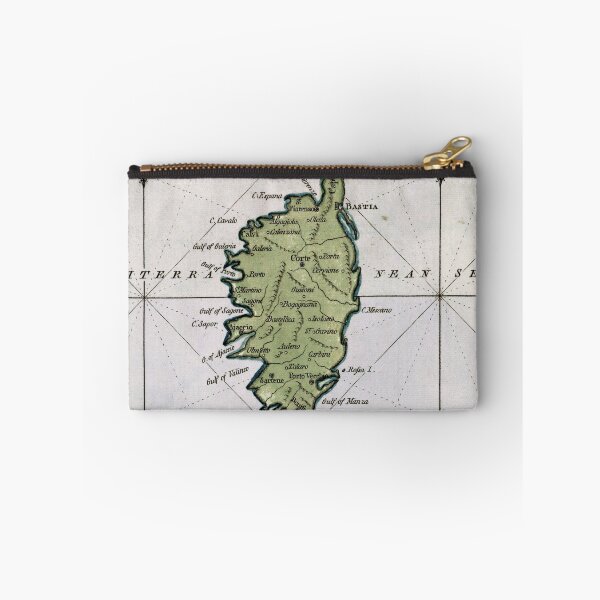 Item preview, Vintage Corsica France Map (1801) designed and sold by BravuraMedia.