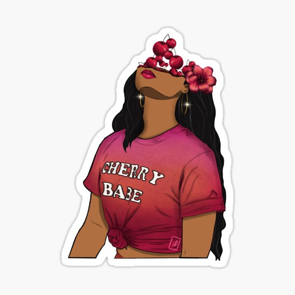 Cherry Babe Sticker