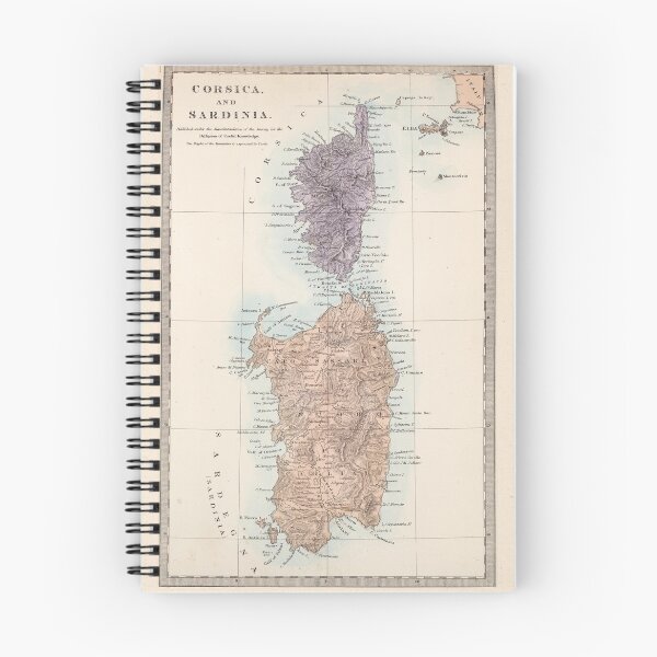 Item preview, Vintage Corsica and Sardinia Map (1865) designed and sold by BravuraMedia.